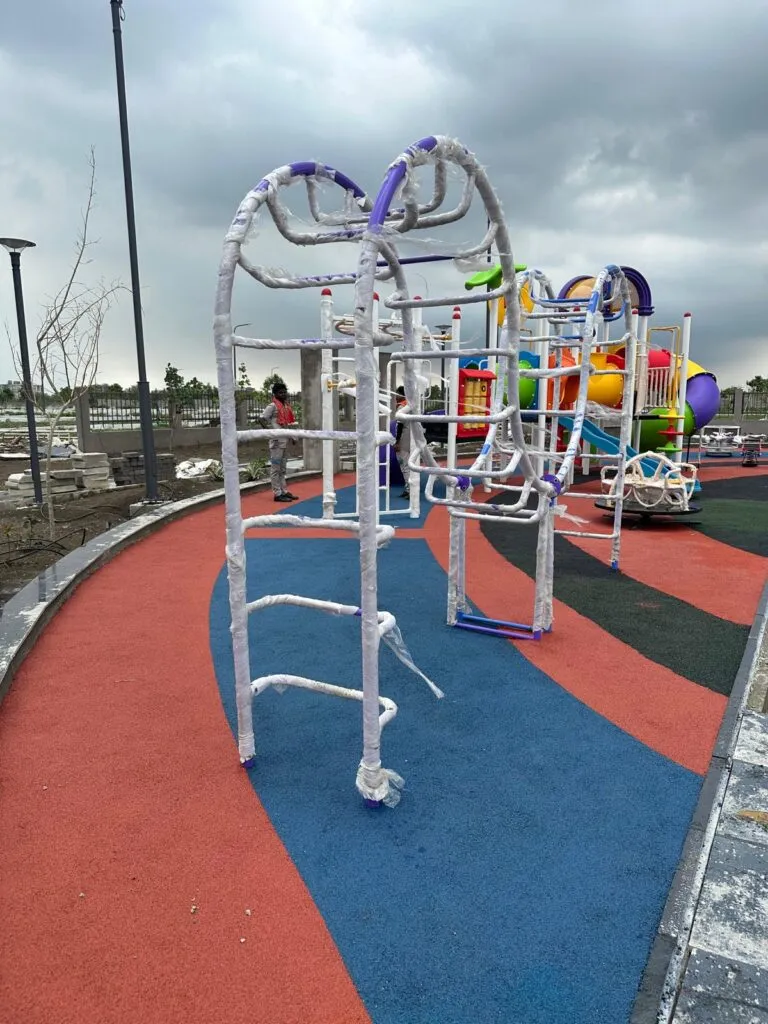 25mm EPDM Flooring with Open Gym & Children's Play Equipment – Godrej Properties, Nagpur – photo 6