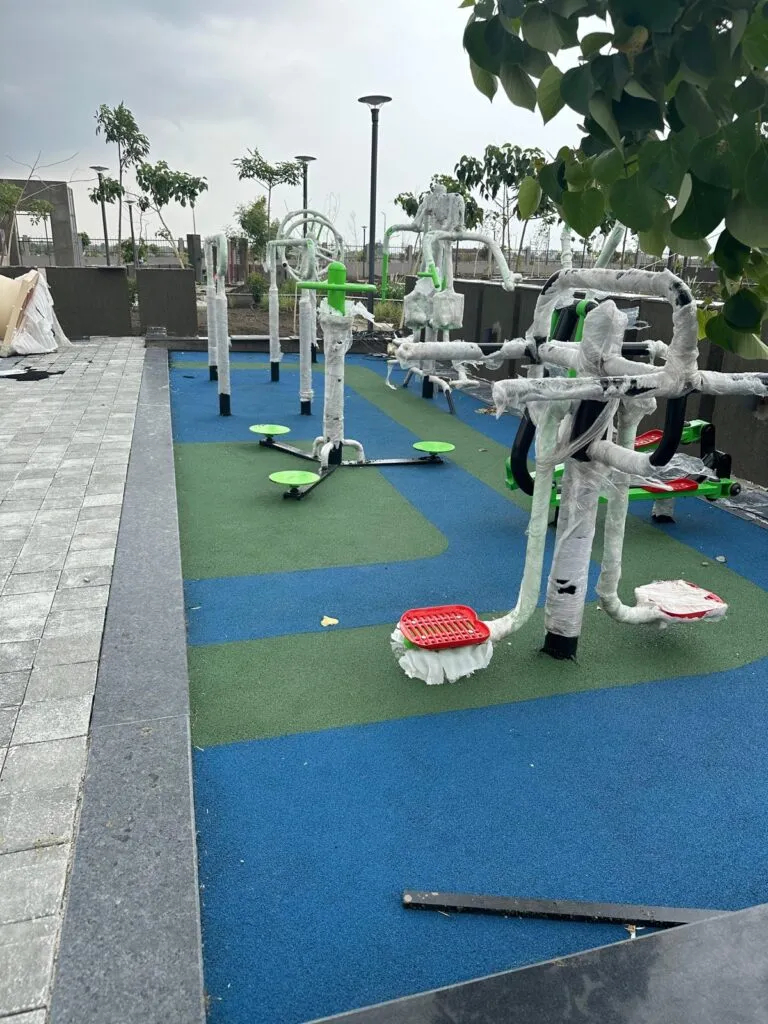 25mm EPDM Flooring with Open Gym & Children's Play Equipment – Godrej Properties, Nagpur – photo 7