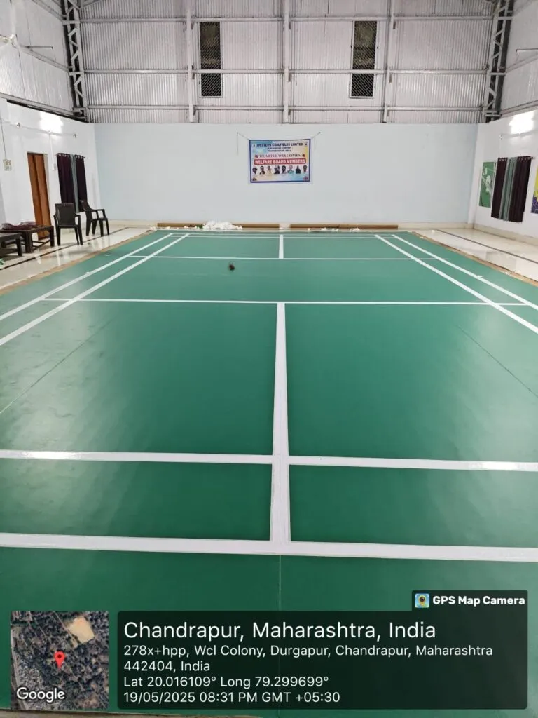 4.5mm PVC Vinyl Badminton Court – WCL Chandrapur – photo 1