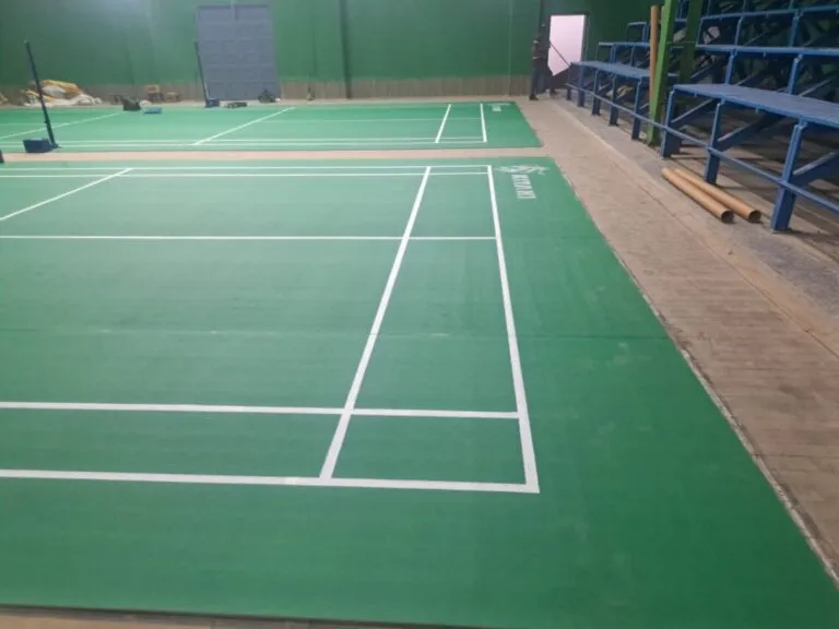 2 Badminton Court Mats, 4.5mm PVC Vinyl Flooring – RTM Nagpur University – photo 1