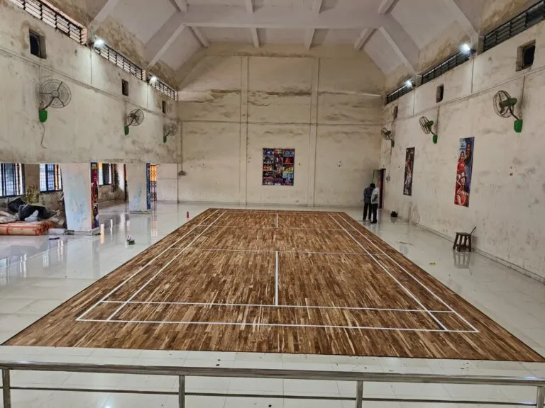 3 Badminton Courts, Teak Wood Flooring – MSEB Koradi – photo 1