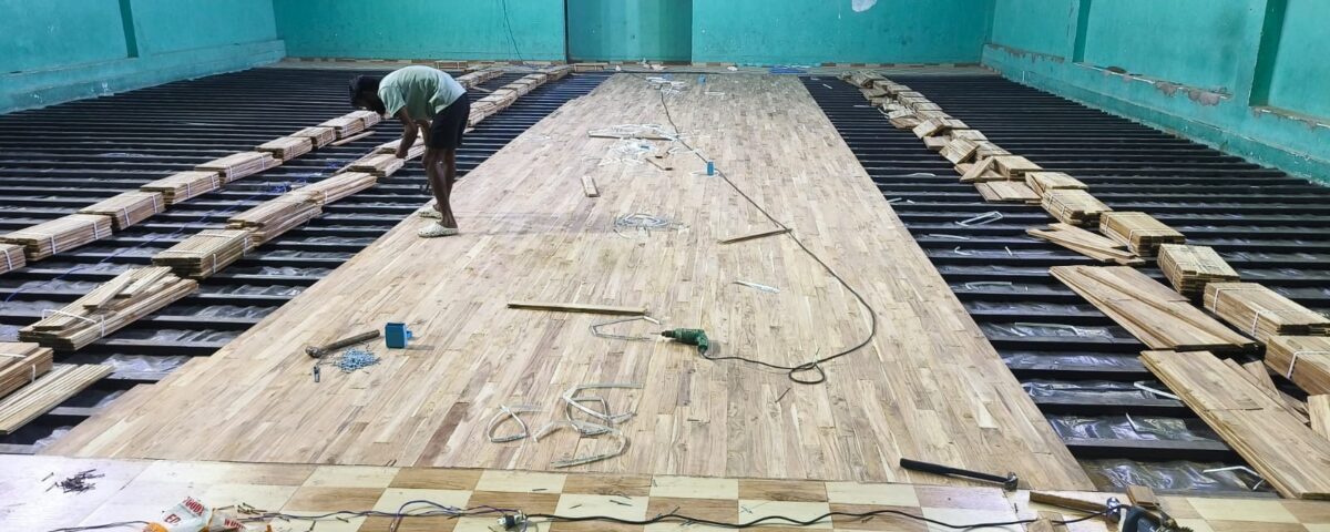 3 Badminton Courts, Teak Wood Flooring – MSEB Koradi – photo 3