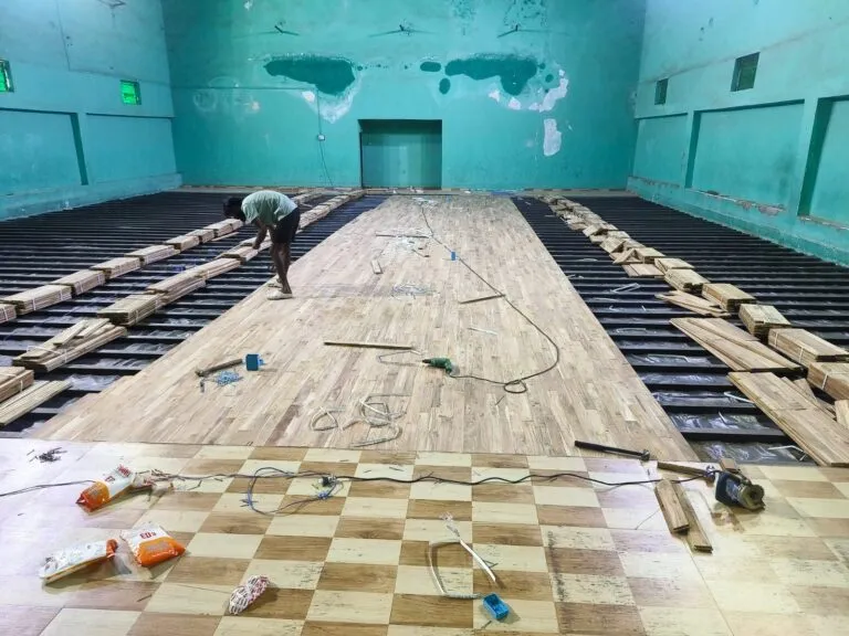 3 Badminton Courts, Teak Wood Flooring – MSEB Koradi – photo 3