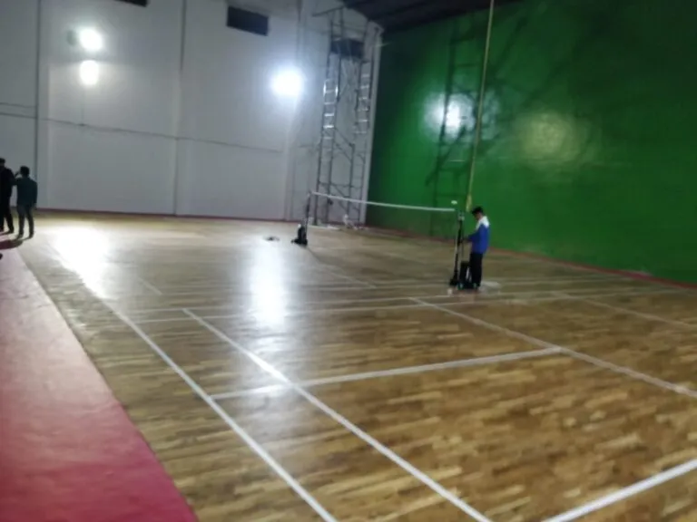 3500 sq ft Teak Wood Flooring with 4.5mm PVC Vinyl Mats – NIT Sports Complex, Swavlambi Nagar, Nagpur – photo 3