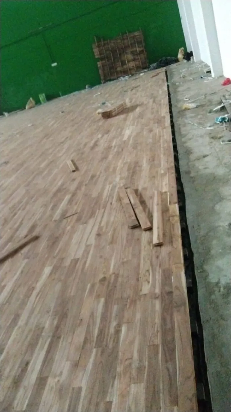 3500 sq ft Teak Wood Flooring with 4.5mm PVC Vinyl Mats – NIT Sports Complex, Swavlambi Nagar, Nagpur – photo 6