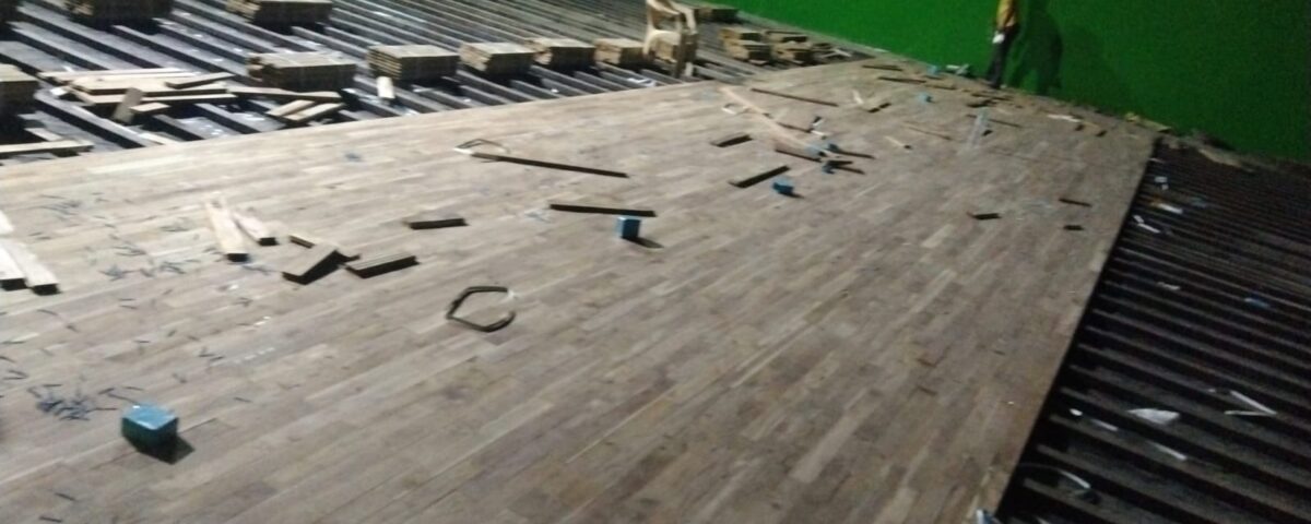 3500 sq ft Teak Wood Flooring with 4.5mm PVC Vinyl Mats – NIT Sports Complex, Swavlambi Nagar, Nagpur – photo 7
